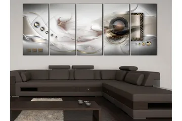 Tavla Pearly Mist 5 Parts Narrow 200x80 - Artgeist sp. z o. o. - Inredning - Tavlor & konst - Canvastavlor