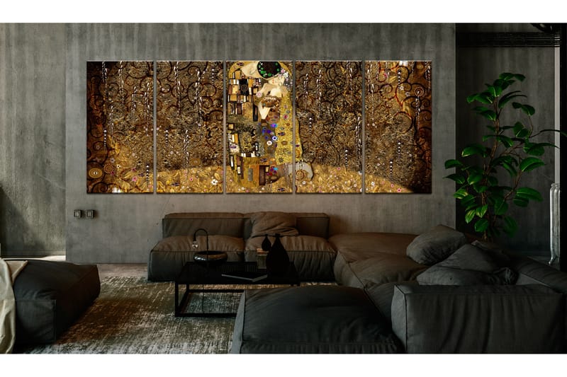 Tavla Passionate Kiss 200x80 - Artgeist sp. z o. o. - Inredning - Tavlor & konst - Canvastavlor