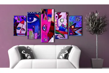 Tavla Pink Circus 200x100 - Artgeist sp. z o. o. - Inredning - Tavlor & konst - Canvastavlor