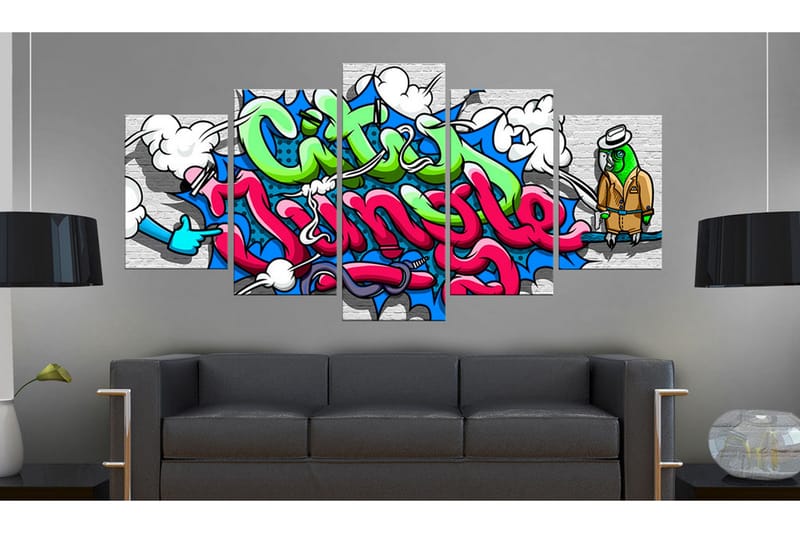 Tavla Parrot On Guard! 200x100 - Artgeist sp. z o. o. - Inredning - Tavlor & konst - Canvastavlor