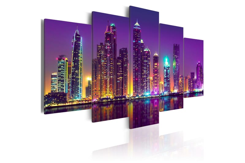Tavla Purple Nights 100x50, Artgeist sp. z o. o.