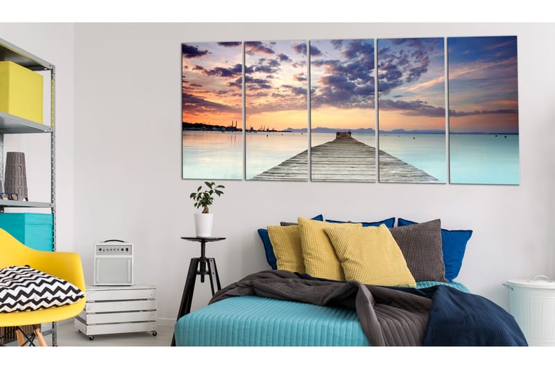 Tavla Pier On The Caribbean 225x90 - Artgeist sp. z o. o. - Inredning - Tavlor & konst - Canvastavlor