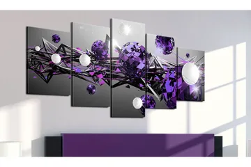 Tavla Purple Solar System 200x100 - Artgeist sp. z o. o. - Inredning - Tavlor & konst - Canvastavlor