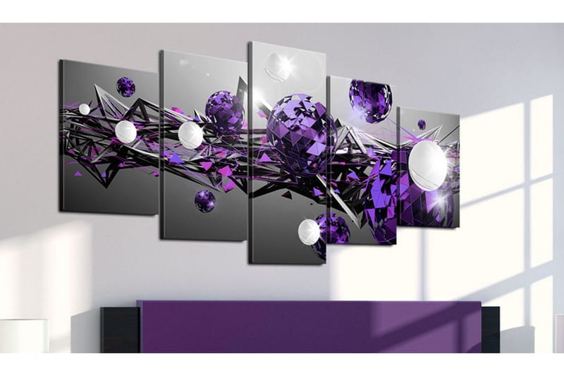 Tavla Purple Solar System 100x50 - Artgeist sp. z o. o. - Inredning - Tavlor & konst - Canvastavlor