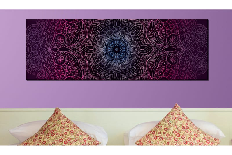 Tavla Purple Mandala 135x45 - Artgeist sp. z o. o. - Inredning - Tavlor & konst - Canvastavlor