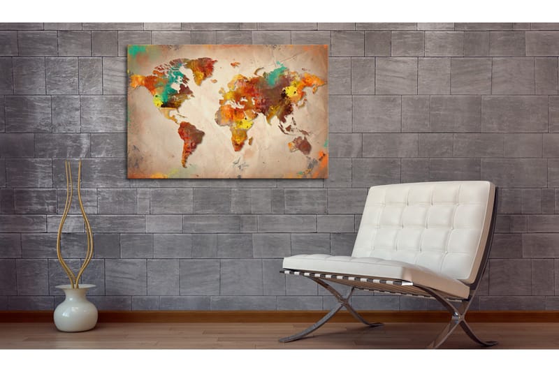 Tavla Painted World 120x80 - Artgeist sp. z o. o. - Inredning - Tavlor & konst - Canvastavlor