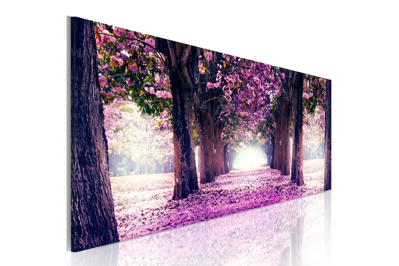 Tavla Purple Spring 135x45 - Artgeist sp. z o. o. - Inredning - Tavlor & konst - Canvastavlor