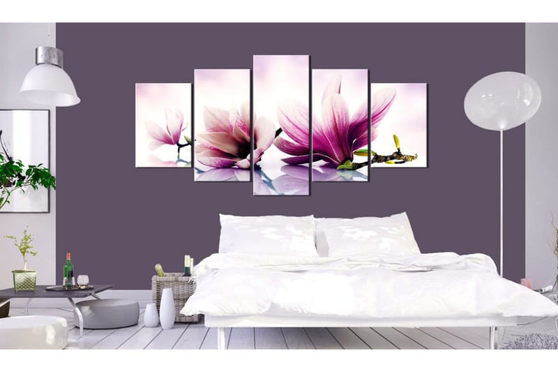 Tavla Pink Flowers Magnolias 100x50 - Artgeist sp. z o. o. - Inredning - Tavlor & konst - Canvastavlor