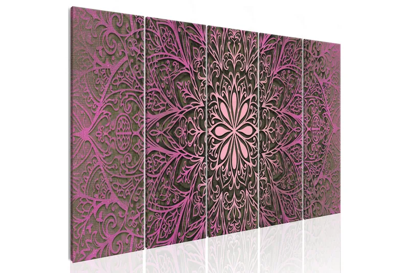 Tavla Pink Mandala 200x80, Artgeist sp. z o. o.