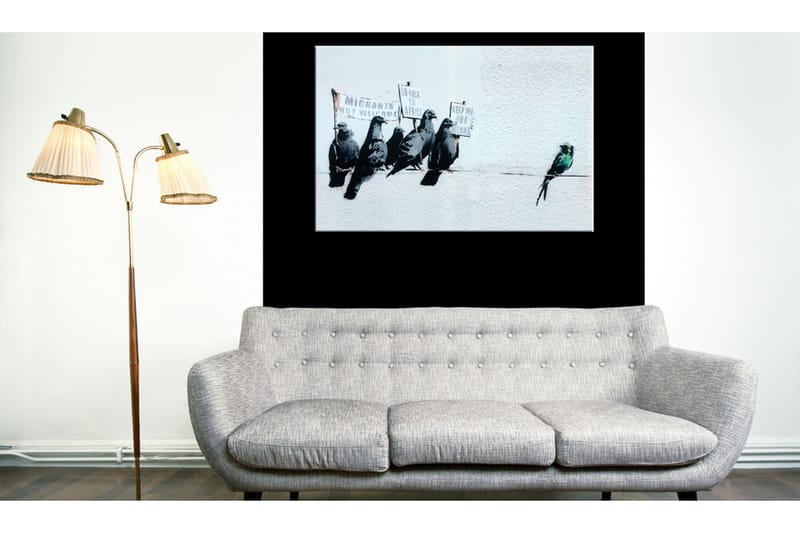 Tavla Protesting Birds by Banksy 90x60, undefined