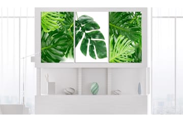 Tavla Palm Leaves 3 Parts 120x60 - Artgeist sp. z o. o. - Inredning - Tavlor & konst - Canvastavlor