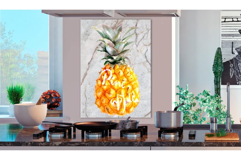 Tavla Pineapple and Marble (1 Part) Vertical 40x60 - Artgeist sp. z o. o. - Inredning - Tavlor & konst - Canvastavlor