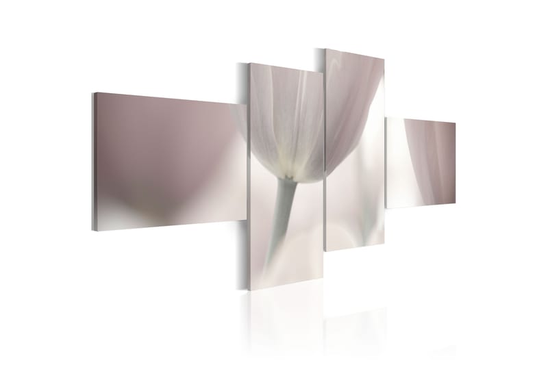 Tavla Pastel Colored Tulip 100x45 - Artgeist sp. z o. o. - Canvastavlor