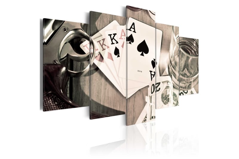 Tavla Poker Night 200x100 - Artgeist sp. z o. o. - Canvastavlor