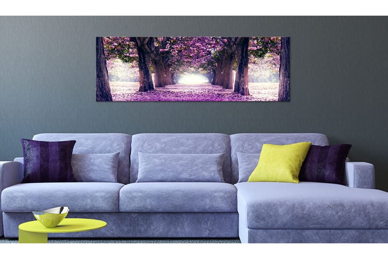 Tavla Purple Spring 135x45 - Artgeist sp. z o. o. - Canvastavlor