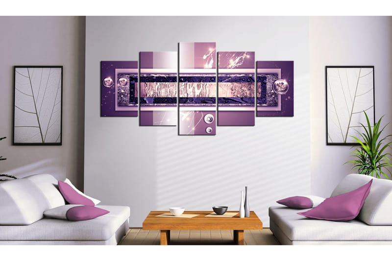 Tavla Purple Cascade 200x100 - Artgeist sp. z o. o. - Inredning - Tavlor & konst - Canvastavlor