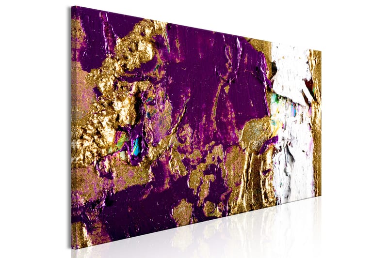 Tavla Purple Wave (1 Part) Narrow 135x45 - Artgeist sp. z o. o. - Inredning - Tavlor & konst - Canvastavlor