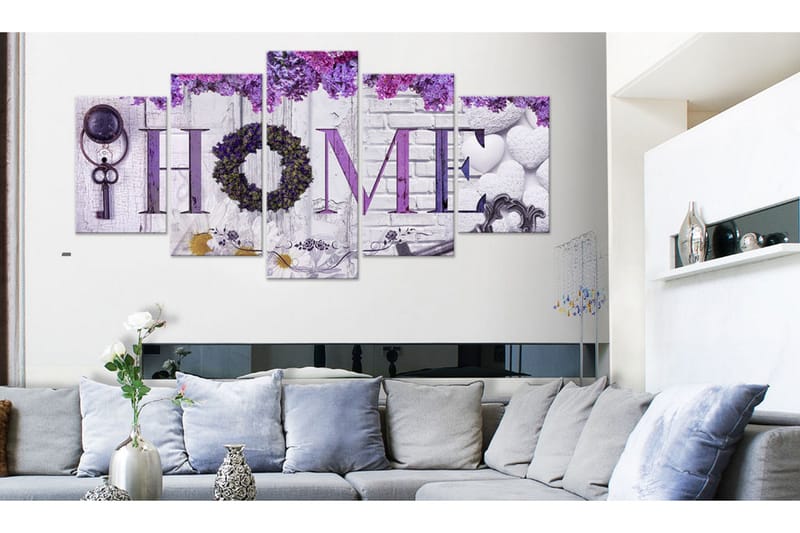 Tavla Purple House 100x50 - Artgeist sp. z o. o. - Inredning - Tavlor & konst - Canvastavlor