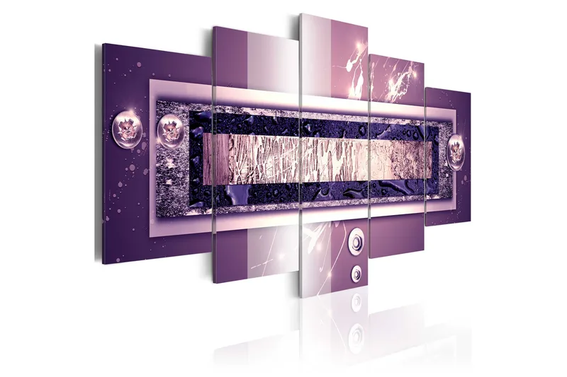 Tavla Purple Cascade 100x50, Artgeist sp. z o. o.