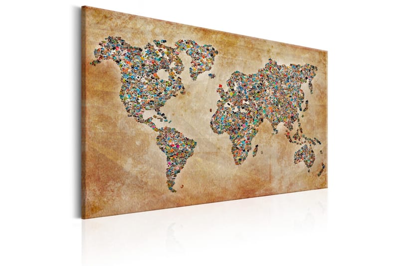 Tavla Postcards from the World 90x60 - Artgeist sp. z o. o. - Inredning - Tavlor & konst - Canvastavlor
