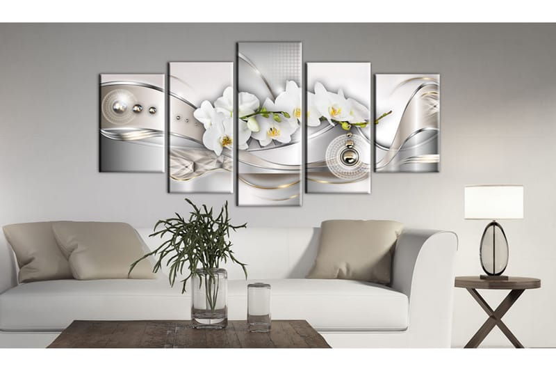 Tavla Pearl Dance Of Orchids 200x100 - Artgeist sp. z o. o. - Inredning - Tavlor & konst - Canvastavlor