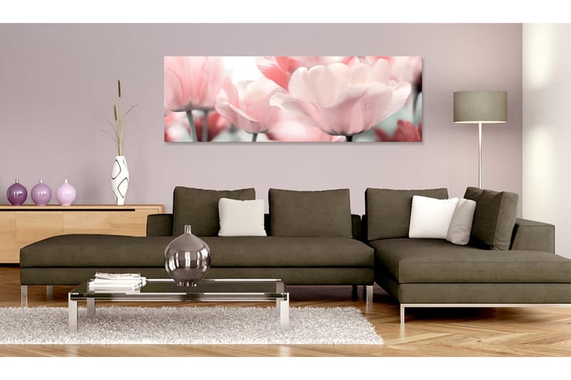 Tavla Pink Tulips 135x45 - Artgeist sp. z o. o. - Inredning - Tavlor & konst - Canvastavlor