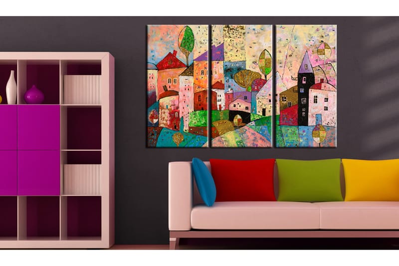 Tavla Picturesque Small Town 90x60, Artgeist sp. z o. o.