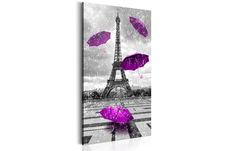 Tavla Paris: Purple Umbrellas 60x120 - Artgeist sp. z o. o. - Inredning - Tavlor & konst - Canvastavlor