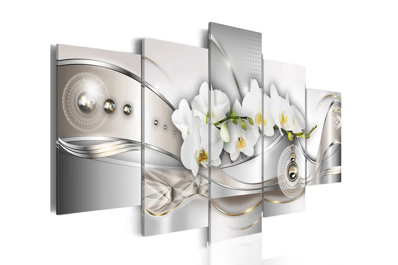 Tavla Pearl Dance Of Orchids 200x100, Artgeist sp. z o. o.