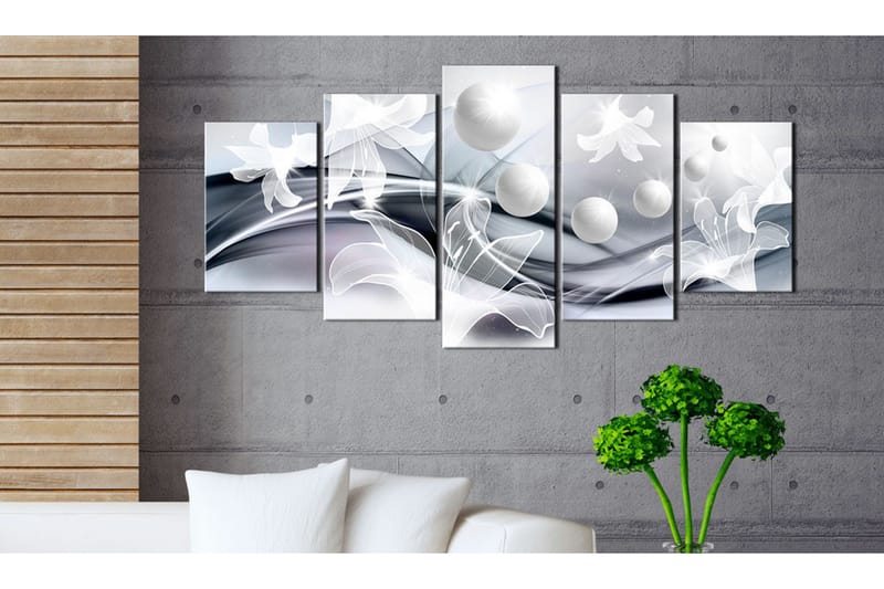 Tavla Pearls And Lilies 200x100 - Artgeist sp. z o. o. - Inredning - Tavlor & konst - Canvastavlor