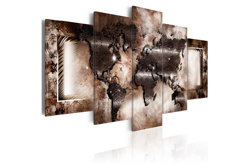Tavla Platinum Map 100x50, Artgeist sp. z o. o.