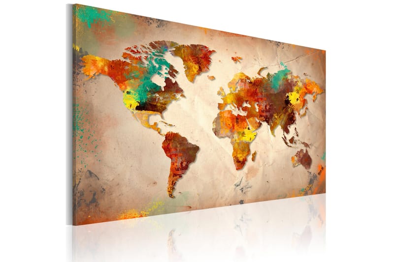 Tavla Painted World 120x80, Artgeist sp. z o. o.