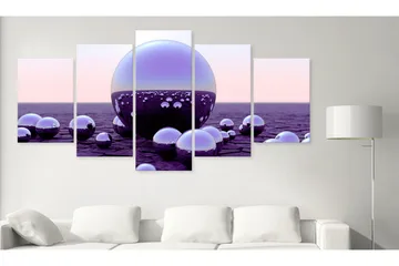 Tavla Purple Balls 200x100 - Artgeist sp. z o. o. - Inredning - Tavlor & konst - Canvastavlor