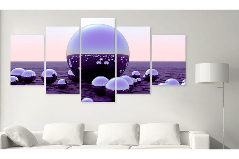 Tavla Purple Balls 100x50 - Artgeist sp. z o. o. - Inredning - Tavlor & konst - Canvastavlor
