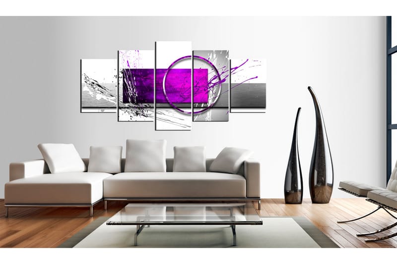 Tavla Purple Expression 100x50 - Artgeist sp. z o. o. - Canvastavlor
