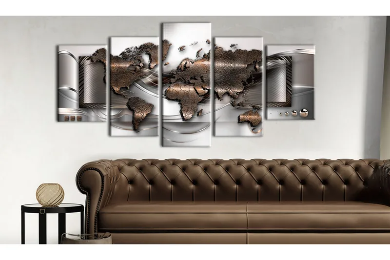 Tavla Pearl Map 200x100 - Artgeist sp. z o. o. - Inredning - Tavlor & konst - Canvastavlor