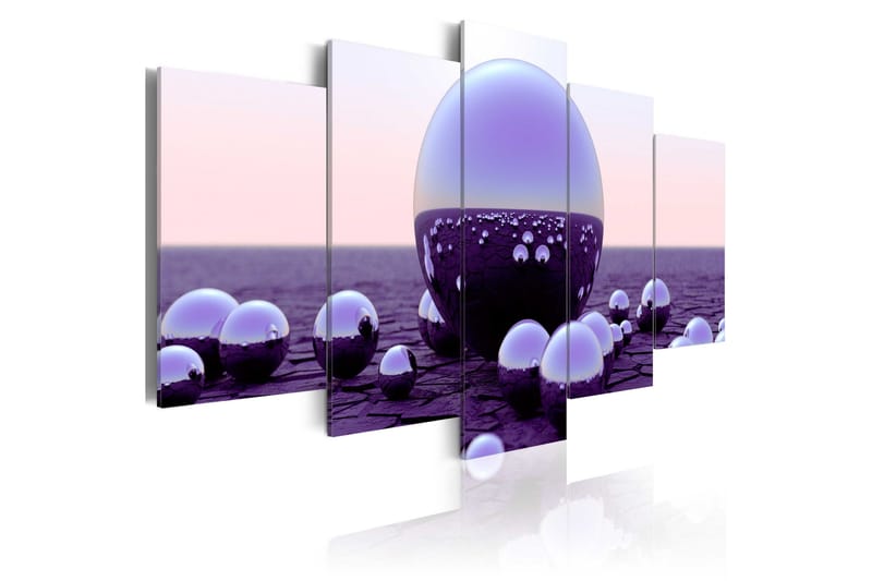 Tavla Purple Balls 100x50, Artgeist sp. z o. o.