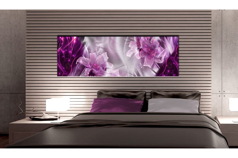 Tavla Purple Flames 150x50 - Artgeist sp. z o. o. - Inredning - Tavlor & konst - Canvastavlor