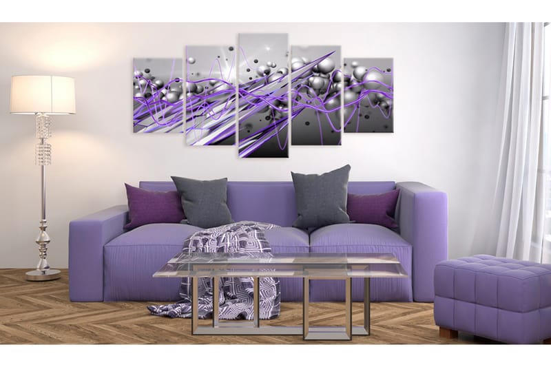 Tavla Purple Strike 200x100 - Artgeist sp. z o. o. - Inredning - Tavlor & konst - Canvastavlor