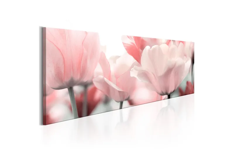 Tavla Pink Tulips 135x45 - Artgeist sp. z o. o. - Inredning - Tavlor & konst - Canvastavlor
