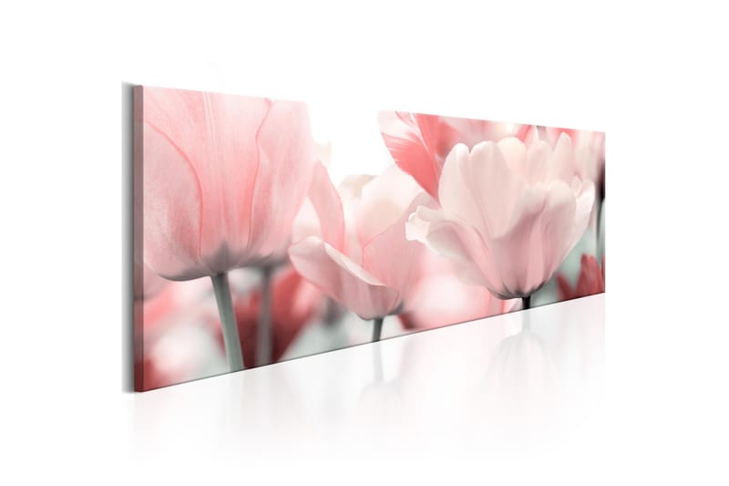 Tavla Pink Tulips 135x45, Artgeist sp. z o. o.
