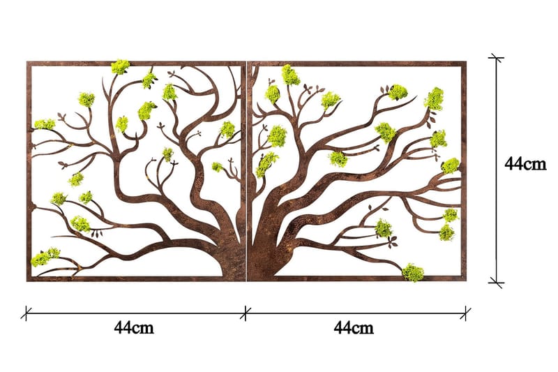 Tree 1 Canvastavla - 90x44 cm - Inredning - Tavlor & konst - Canvastavlor