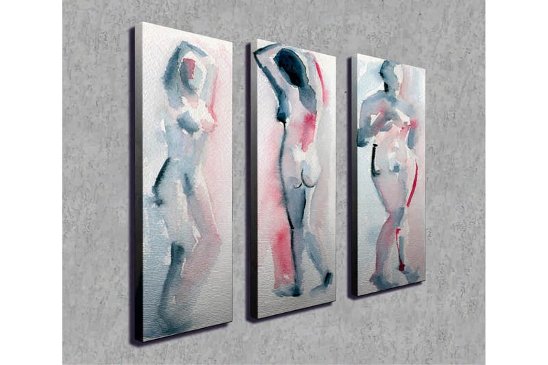 Väggdekor Canvas Målning 3 Delar - Inredning - Tavlor & konst - Canvastavlor