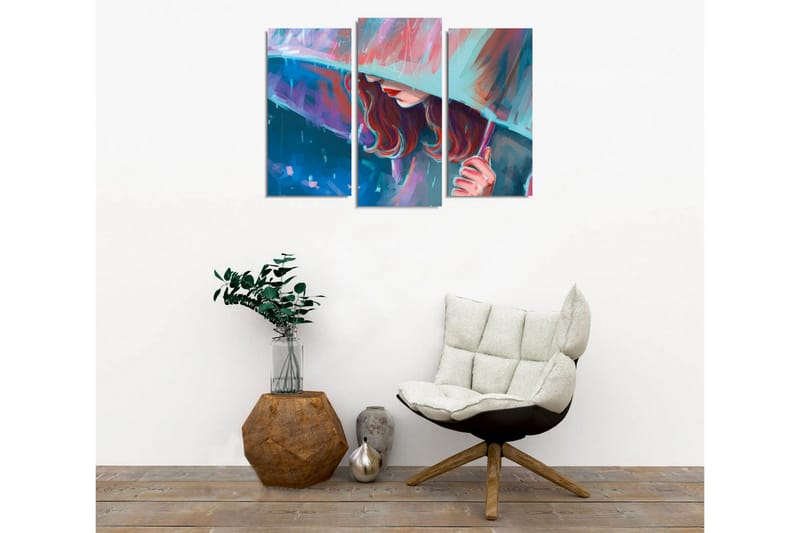 Väggdekor Canvas Målning 3 Delar - Inredning - Tavlor & konst - Canvastavlor