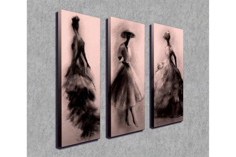 Väggdekor Canvas Målning 3 Delar - Inredning - Tavlor & konst - Canvastavlor