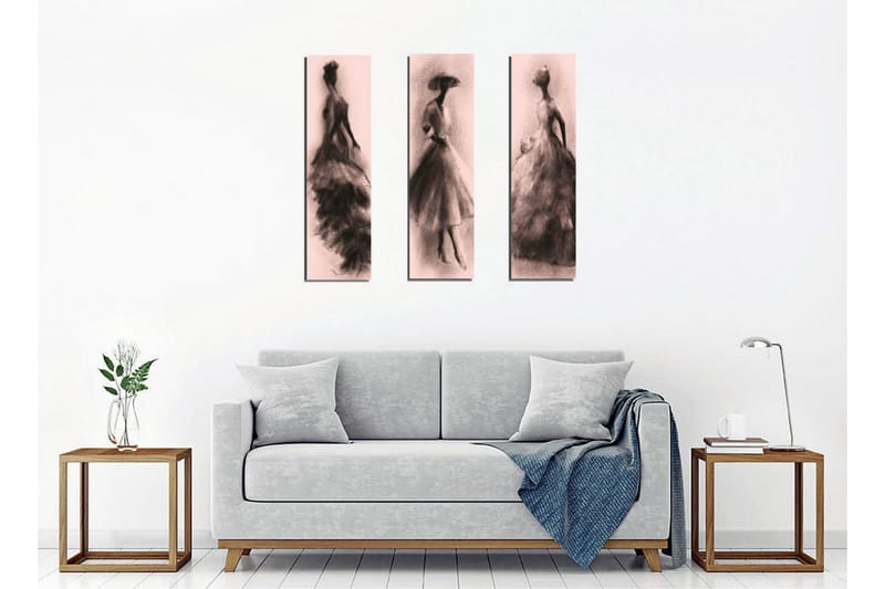 Väggdekor Canvas Målning 3 Delar - Inredning - Tavlor & konst - Canvastavlor