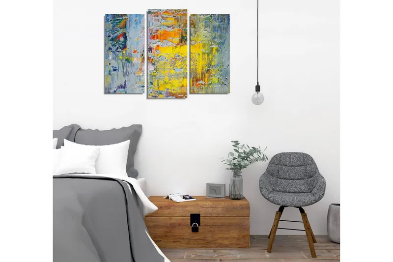 Väggdekor Canvas Målning 3 Delar - Inredning - Tavlor & konst - Canvastavlor