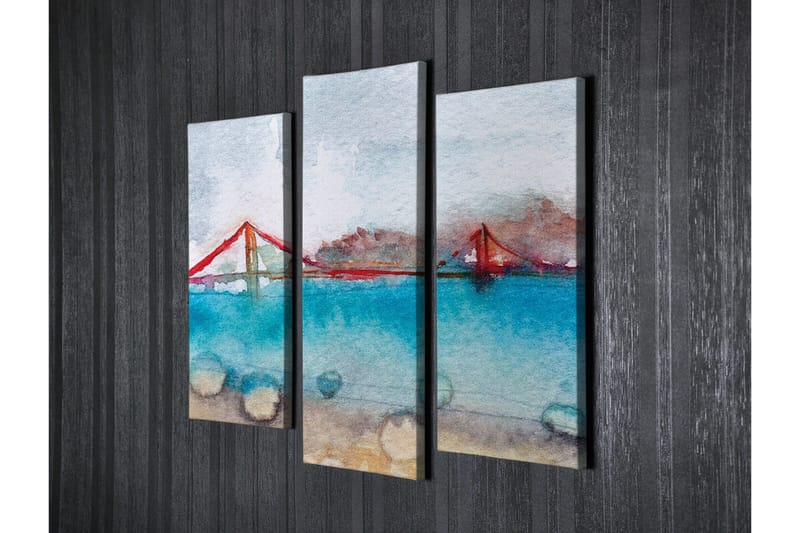 Väggdekor Canvas Målning 3 Delar - Inredning - Tavlor & konst - Canvastavlor