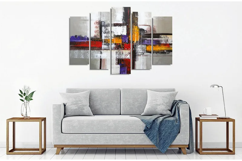 Väggdekor Canvas Målning 5 Delar - Inredning - Tavlor & konst - Canvastavlor