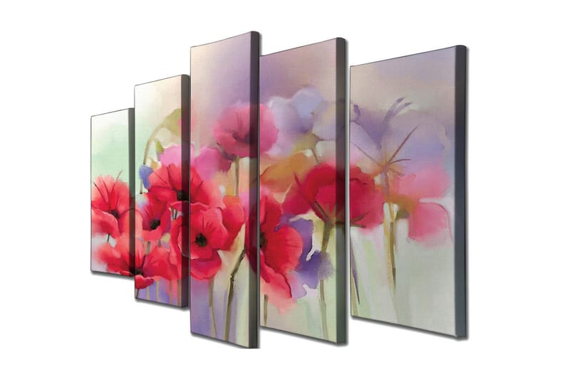 Väggdekor Canvas Målning 5 Delar - Inredning - Tavlor & konst - Canvastavlor